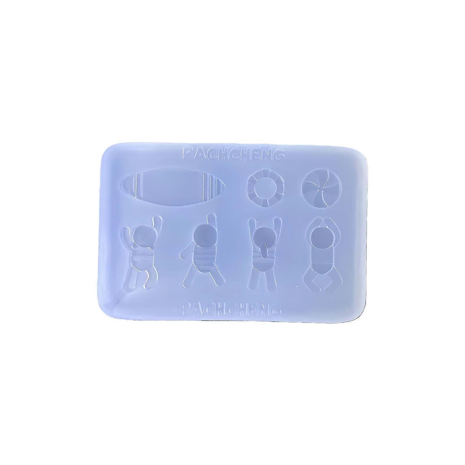 Reusable Silicone Small Accessory Mold with Decorative Patterns Beginner Friendly Jewelry Tool Silicone Texture Multicolor