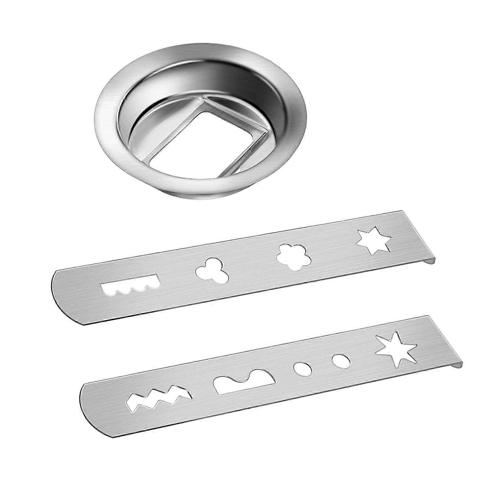 Cookie Maker Attachment Pastry Attachment Meat Grinder Attachment Stainless Steel Biscuit Mold for Dessert Creation Multicolor