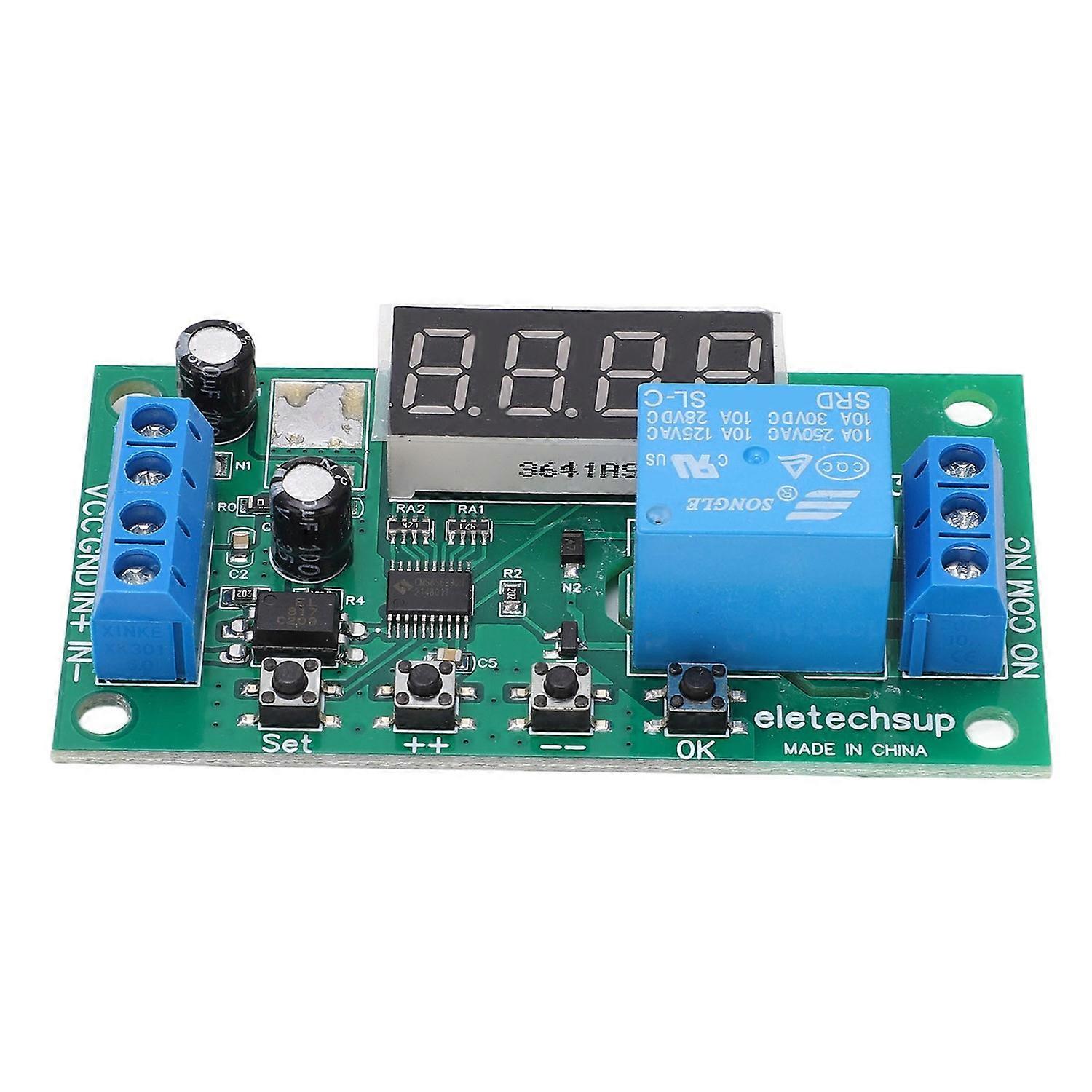 Multifunctional Pulse Counter Relay Board 0.1S to 9999999.9s 0.01s Accuracy 1 Channel Relay Module 5