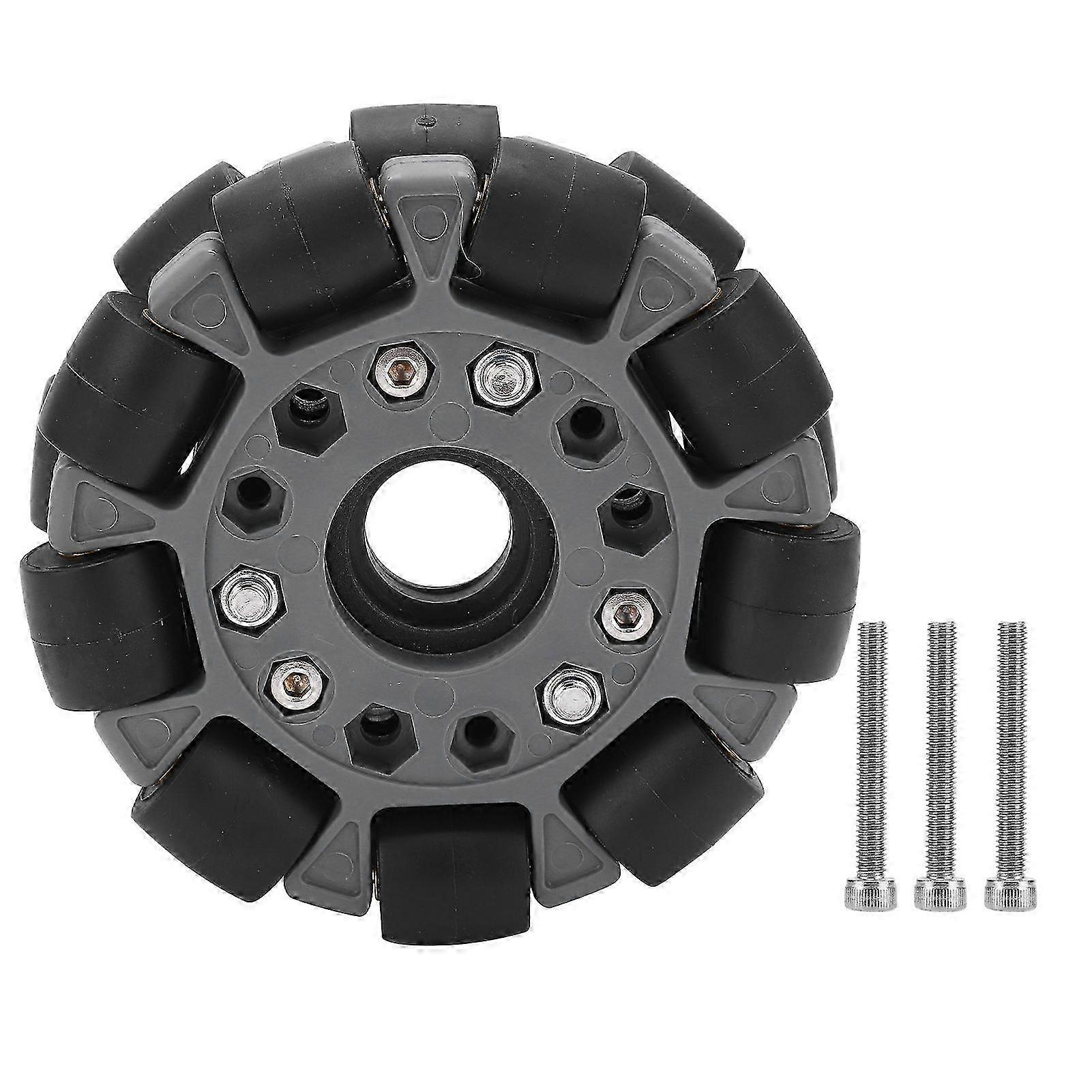 100mm Double Plastic Omni Directional Wheel Loading 20KG for Platform Robotic Kit 14049