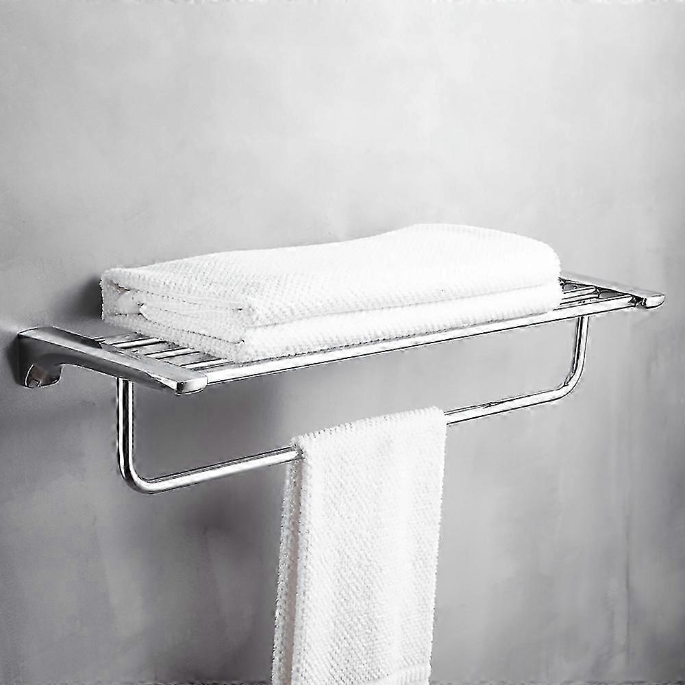 Metal Wall Mounted Towel Rack Hotel Bathroom Shelf