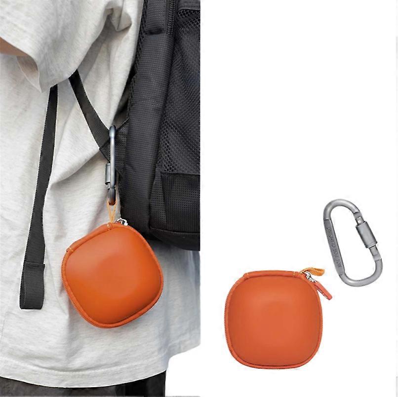 Action Camera PU Protective Case With Hook for DJI NANO - Portable Mini Quick-Release Storage Bag Accessories (Orange (Hook Model))