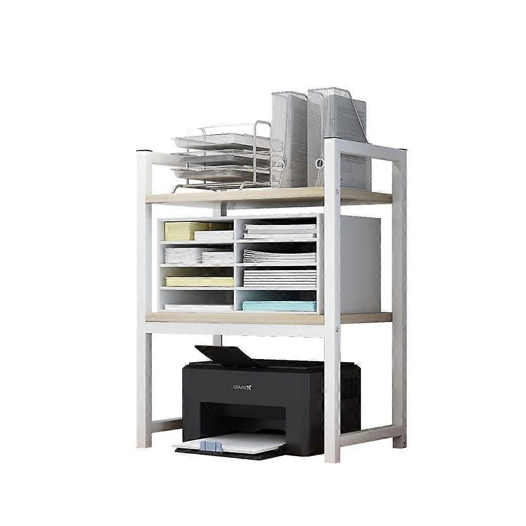 Printer Stand with MultiLayer Storage Shelf for Office Desk, Document Organizer and Copier Rack (A)
