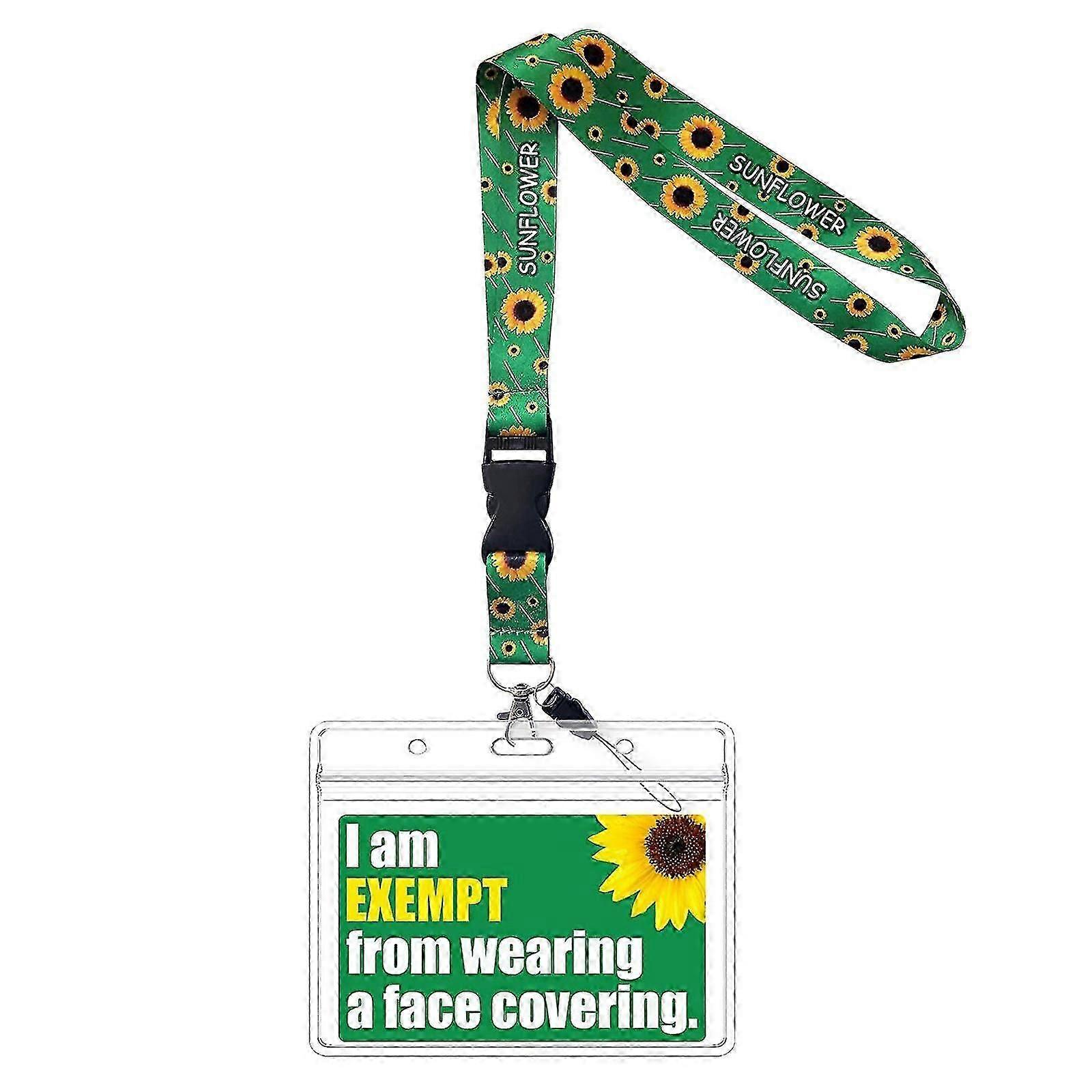 waiver card and lanyard set for invisible disabilities