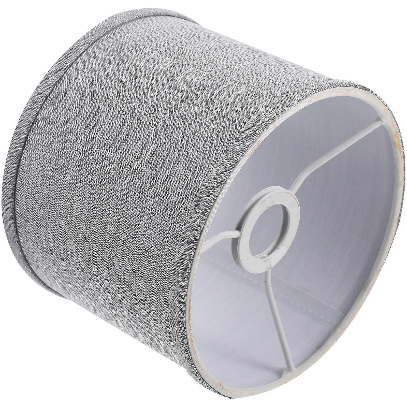 Grey Drum Lamp Shade Replacement for Table Lamps
