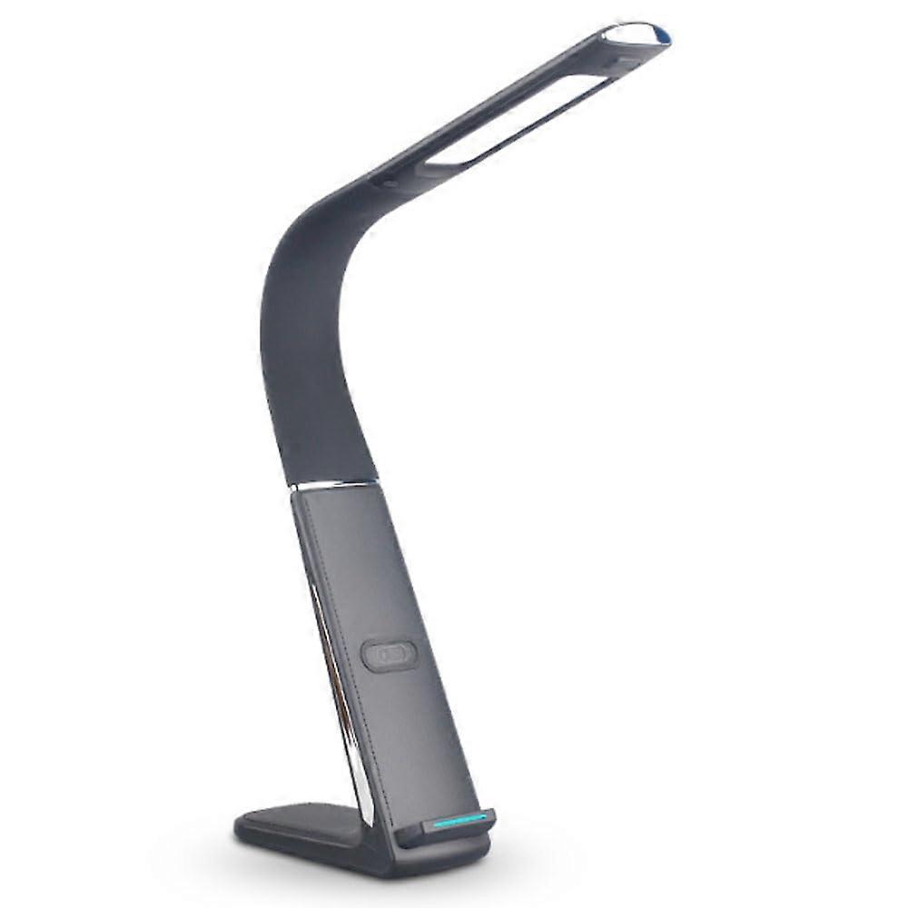LED Desk Lamp With USB Charging, Eye Caring, Touch Control, Reading Lamp, Black 6000K