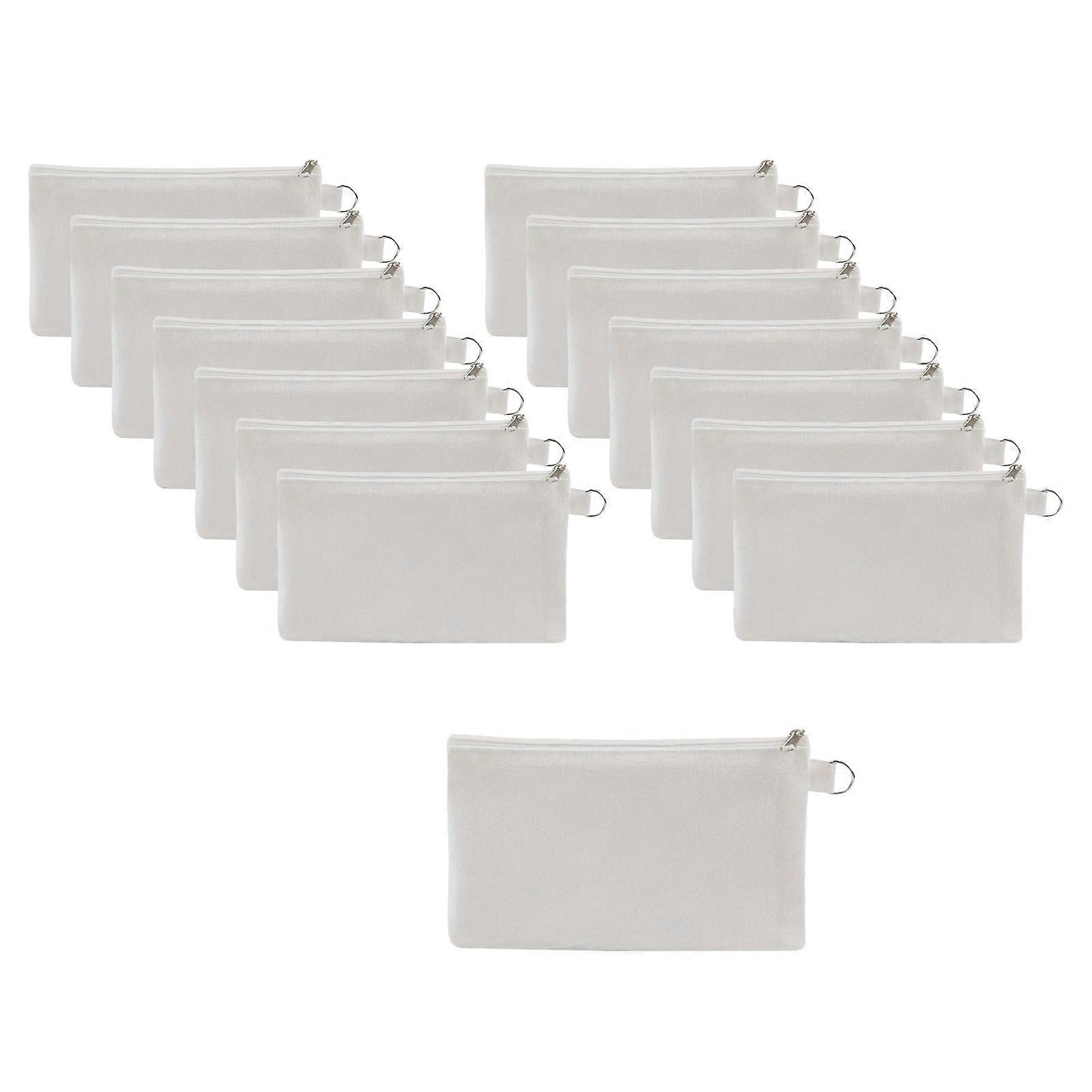 15pcs Portable Blanks Sublimation Bags Canvas Storage Bags Designed For Easy Organization By Hobbyists Multicolor