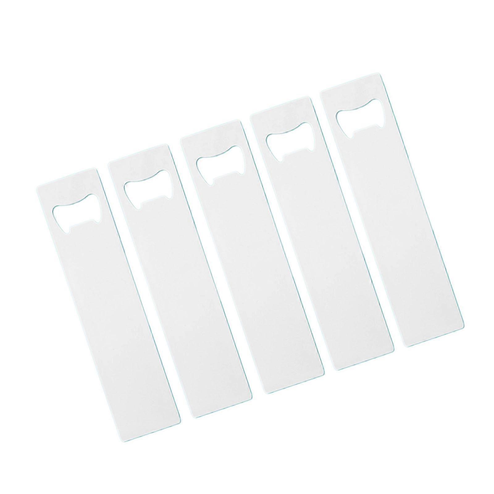 5Pcs Heat Transfer Bottle Openers Customizable Beverage Opener Sublimation Blank Can Opener Multifunctional Kitchen Tool Multicolor