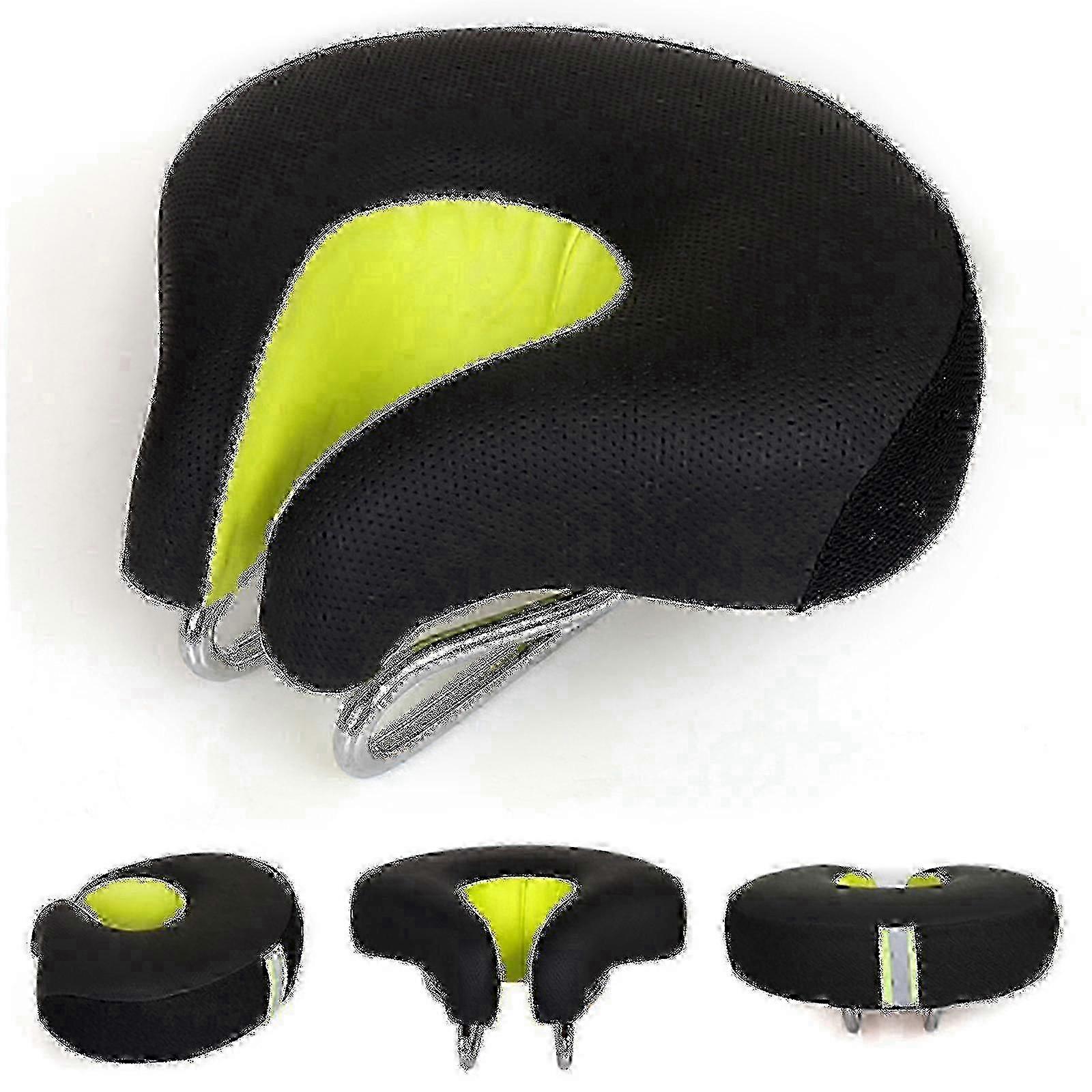 Super Thickened Soft Bicycle Seat for Mountain Biking Without Nose