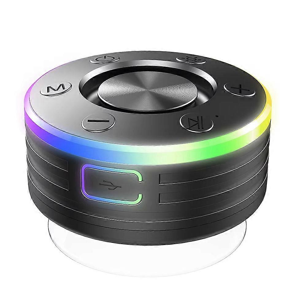 IPX7 Waterproof Bathroom Bluetooth Speaker, Dustproof and Shockproof Mini Wireless Speaker with Bui