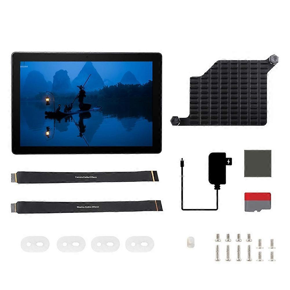 10.1 Inch LCD Display Touch Screen for Raspberry Pi 5 1280x800 Industrial Touch Screen with 5MP Front Camera UK Plug