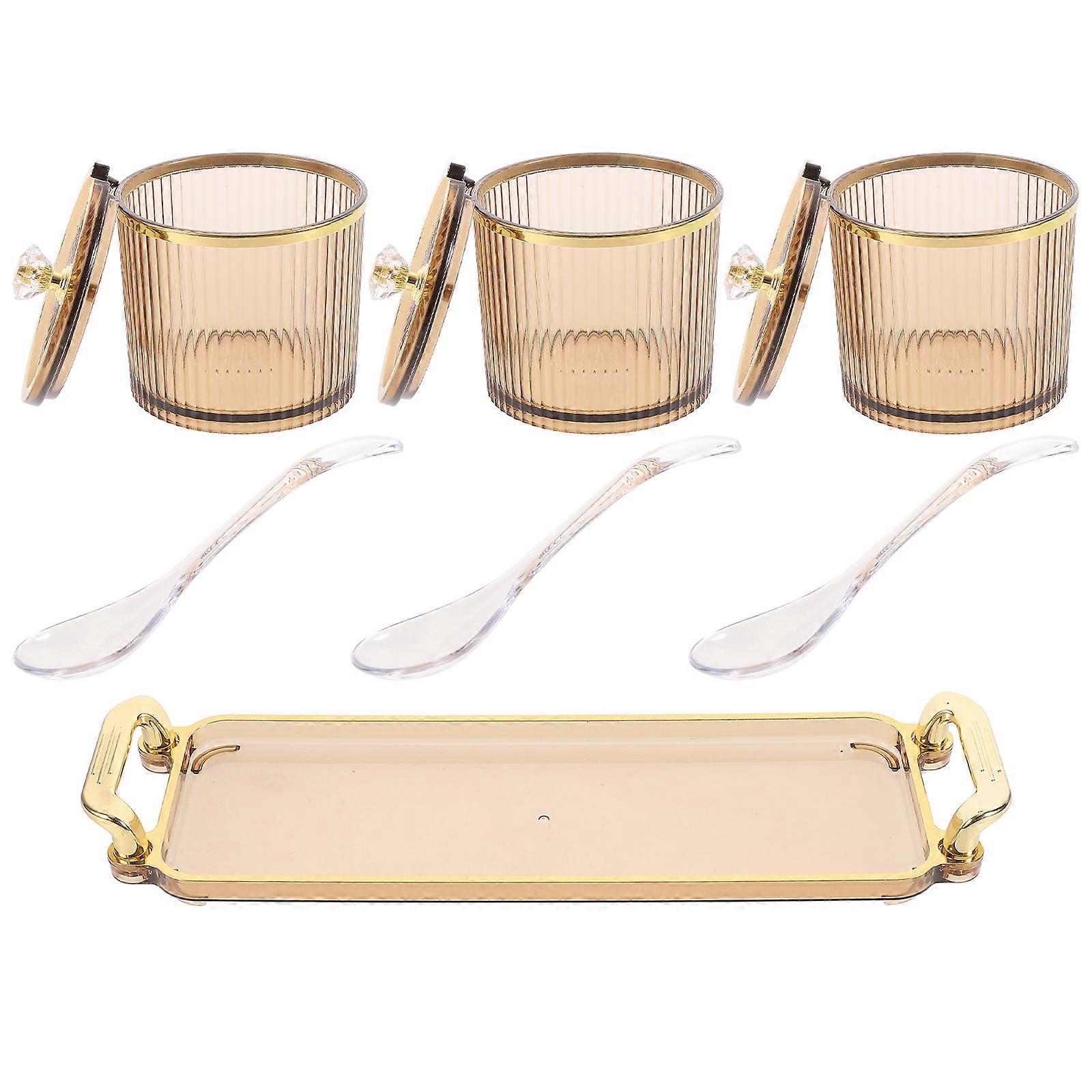 1 Set of Seasoning Box Container Spice Seasoning Storage Box Condiment Holder Salt Box