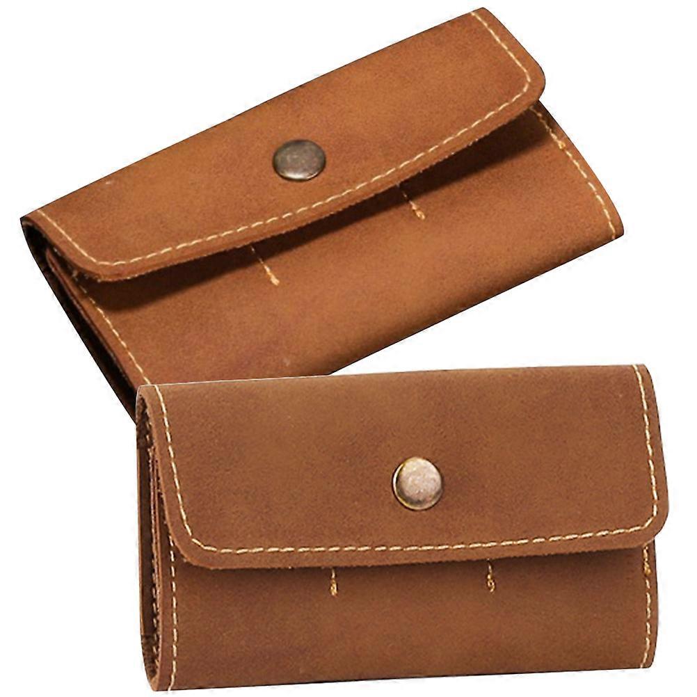 2pcs Practical SD TF Memory Case Holder Organizer Retro Carrying Box Memory Carry Box