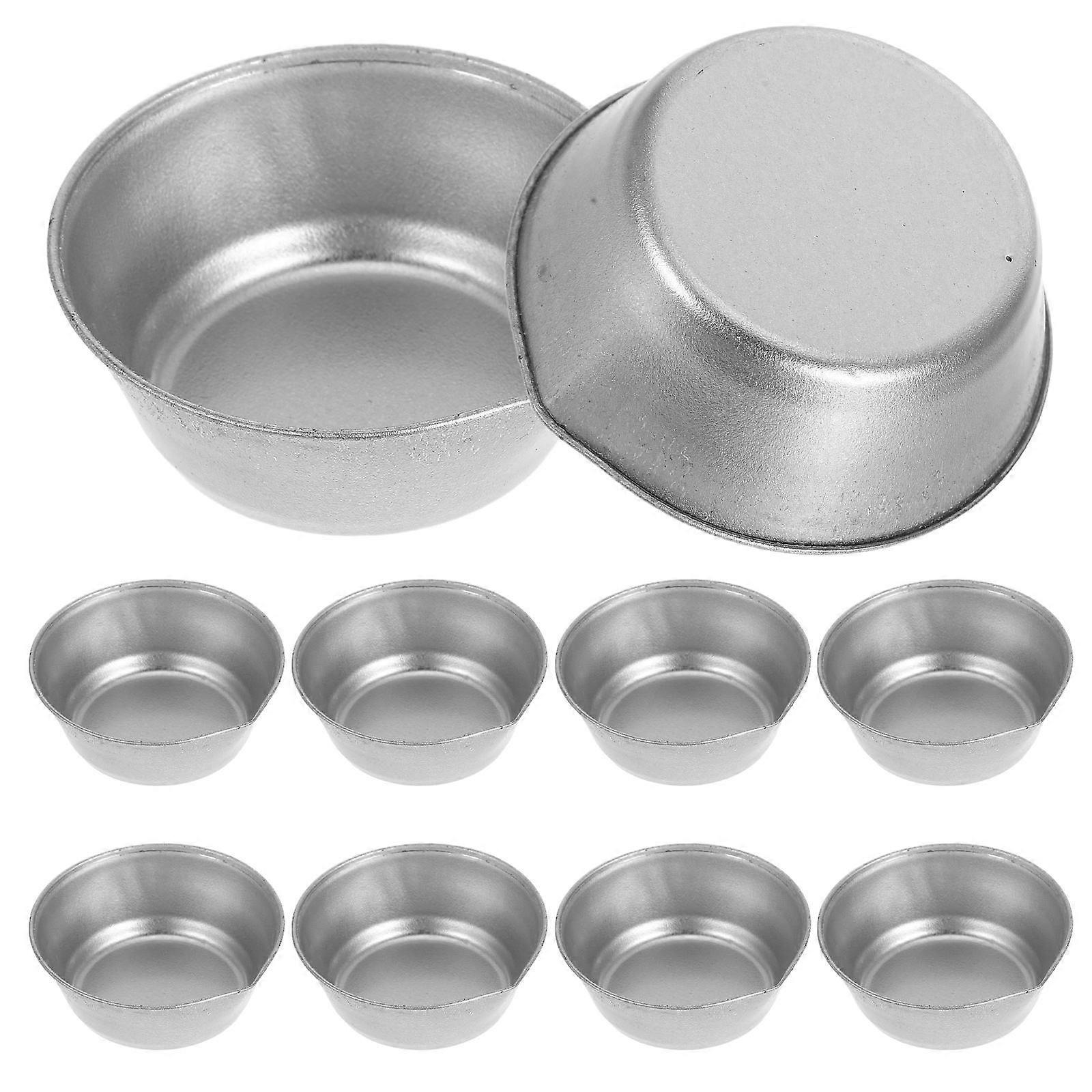 Round Paint Mixing Palette Cups For Scale Model Painting With In Silver Color 10Pcs