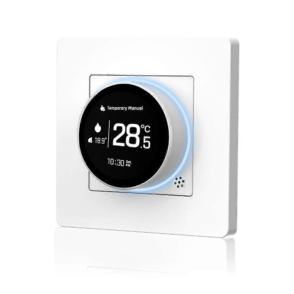 Tuya ZigBee Smart Knob Thermostat Electric Floor Heating Temperature Controller Works with for Alexa GoogleHome White