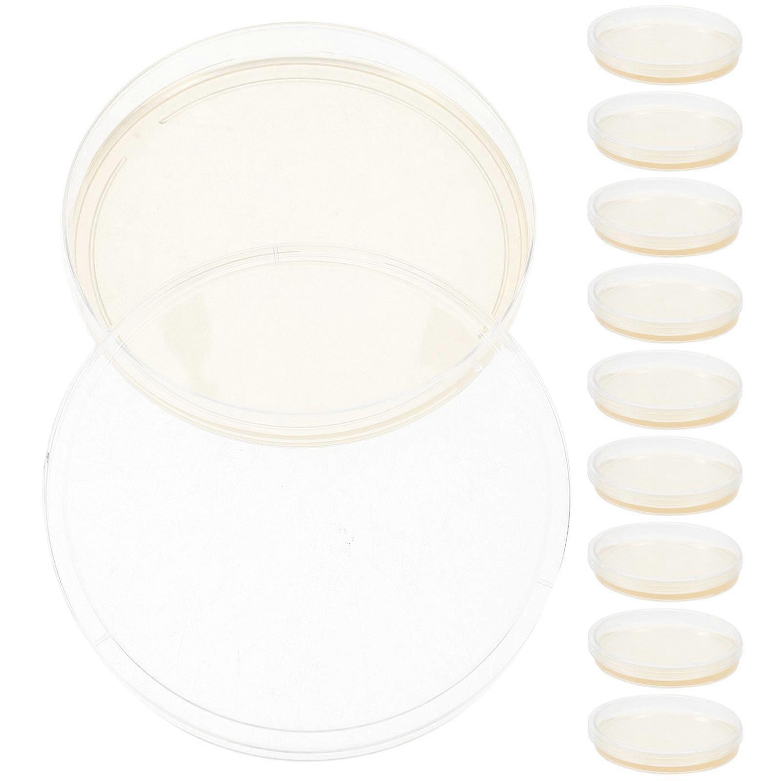 Lb Agar Plates Portable Prepoured Agar Plates for Laboratory 10Pcs Set