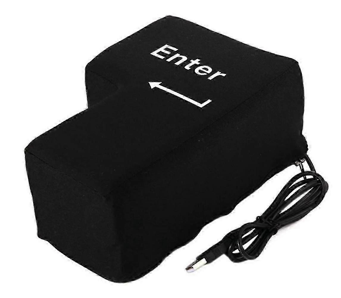 Anti-Stress Napping Pillow for Office - USB Large Enter Key Design