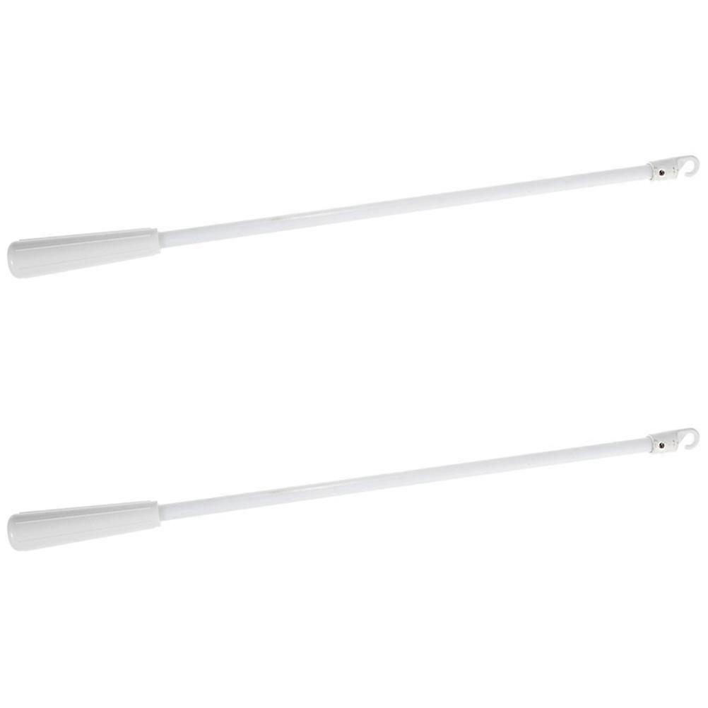 Blind Stick White Simple Design Curtain Pull Rods For Home Office Use 2Pcs