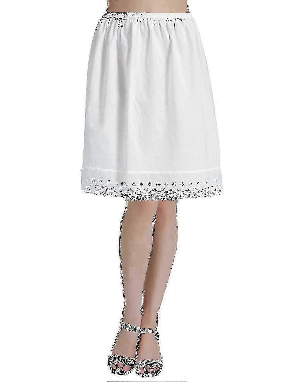 "100% pamut női félig csúszós alsószoknya vintage szoknyahosszabbító csipke hímzéssel"p