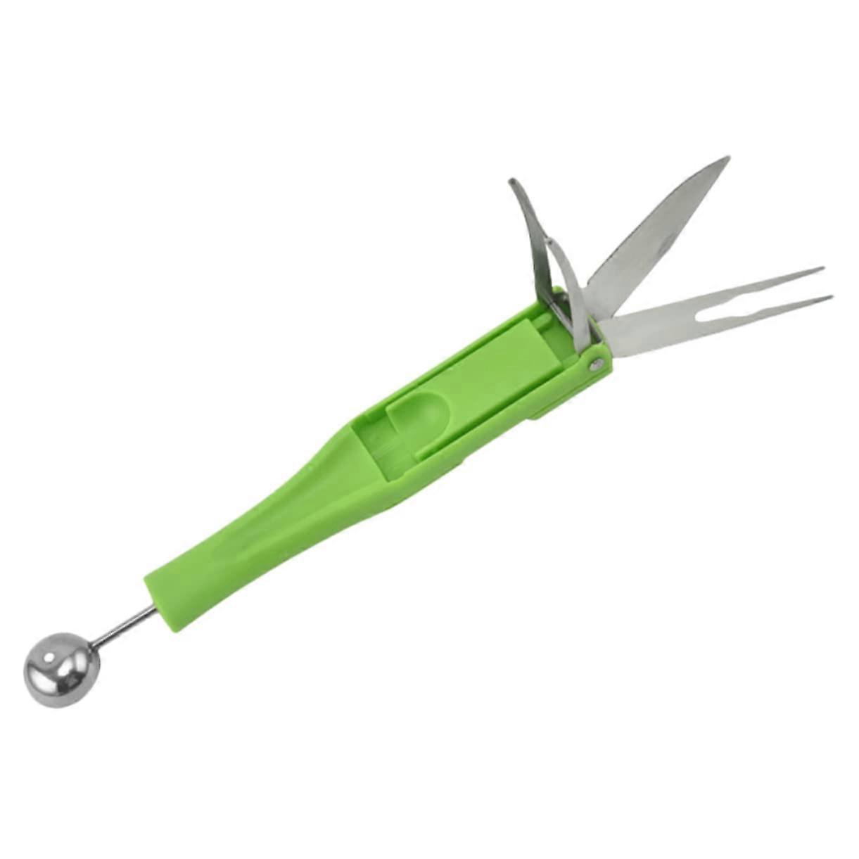 Stainless Steel Melon Baller Scoop with Dual Function Design and Ergonomic Grip