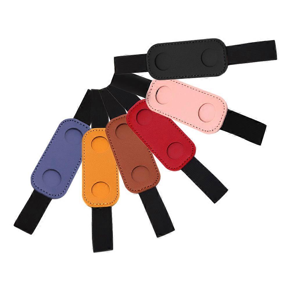Elastic PU pen Holder for Notebook Storage with Compact Design and Versatile Use 6pcs Assorted Color