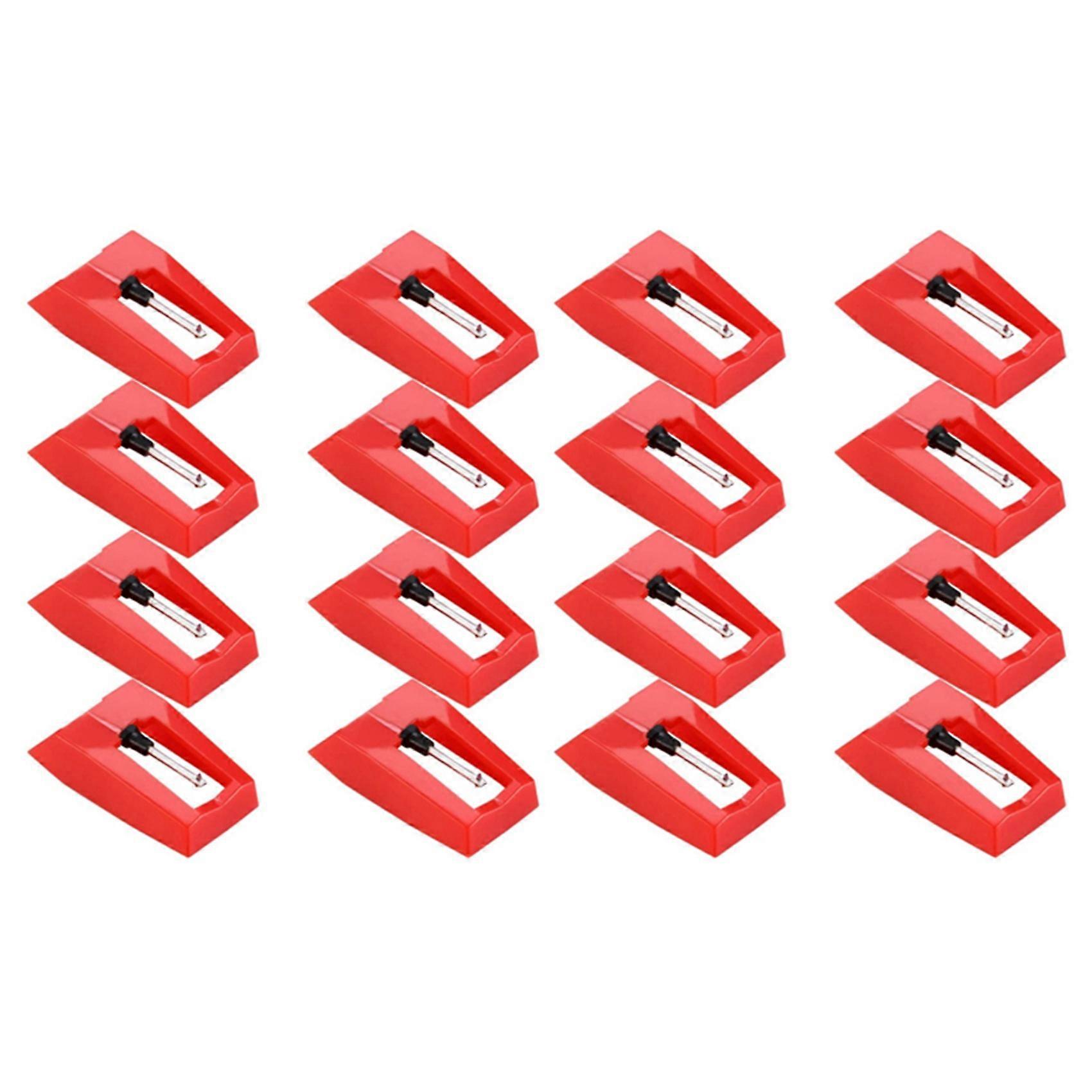 16 Pcs Record Player Needle Turntable Ruby Replacement Stylus Needles for Vinyl Record Player