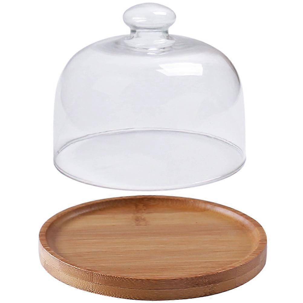 Cake Dome Cover Dessert Display Wooden Tray Pastry Displaying Multi-function Plate
