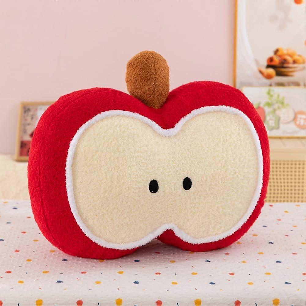 Cute Red Fruit Cushion with Unique Shape for Sofa Couch Bed, 11.8 Inch