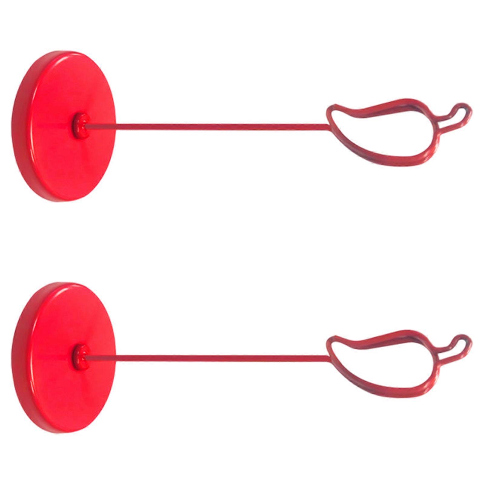 2Pcs Decorative Table Number Holder Pepper Shape Metal Place Card Holder for Holding Notes Memos Picture Name Card Photo  Red