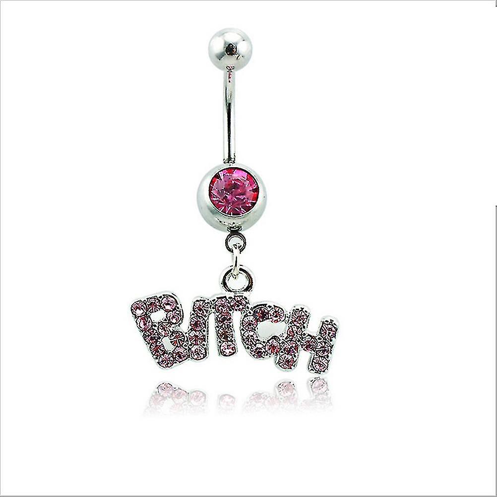 Crystal Button Belly Ring
