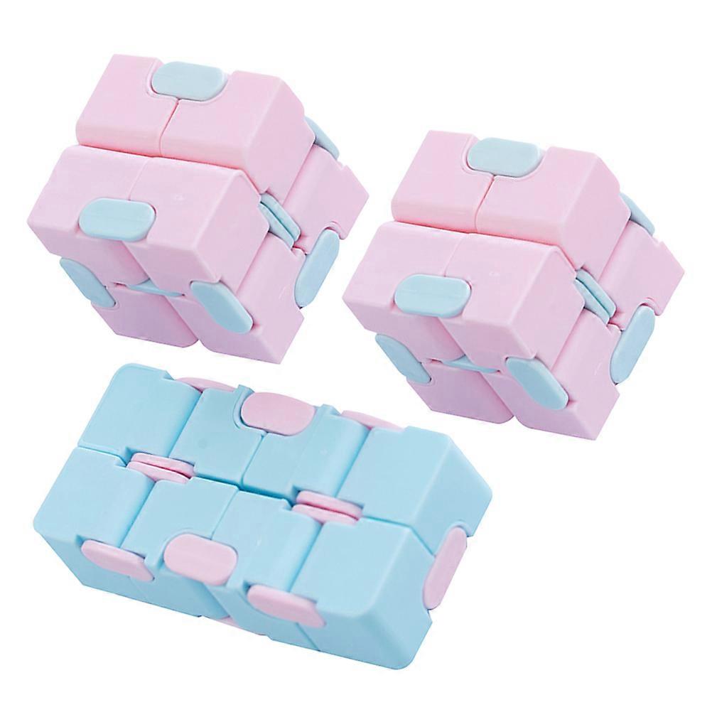 Macaron Puzzle Toy for Playing Assorted Color PP Material Good Gift Choice 3pcs