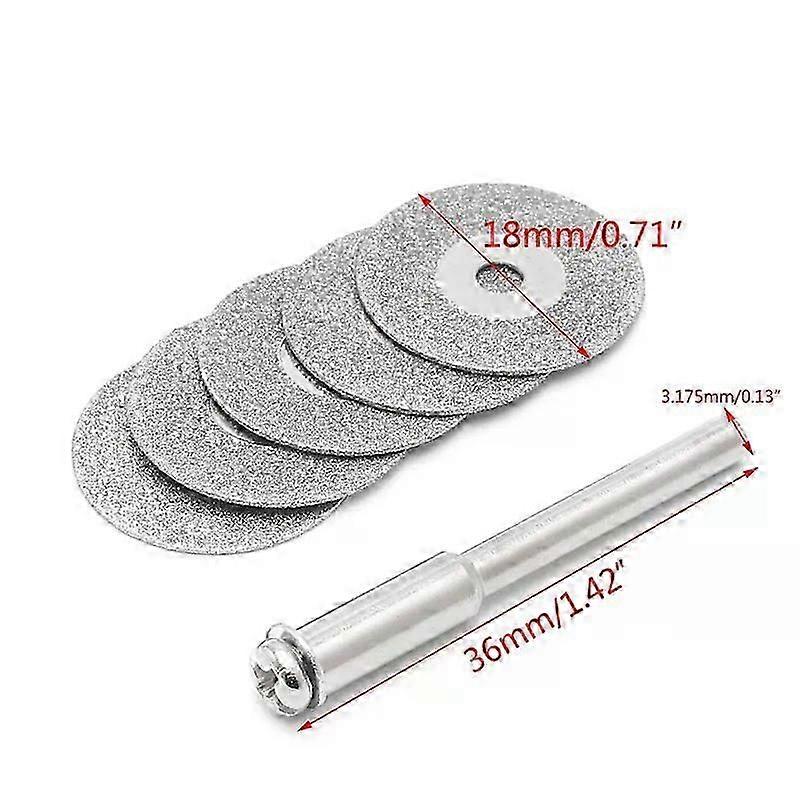 5pcs 16/18/20/25/30/35/40/50mm Diamonte Cutting Discs Drill Bit Shank