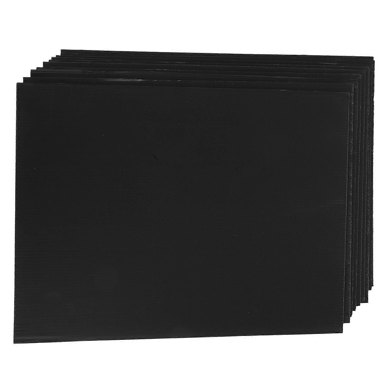 Black Corrugated Plastic Board for School Projects 10Pcs Poster Board Blank