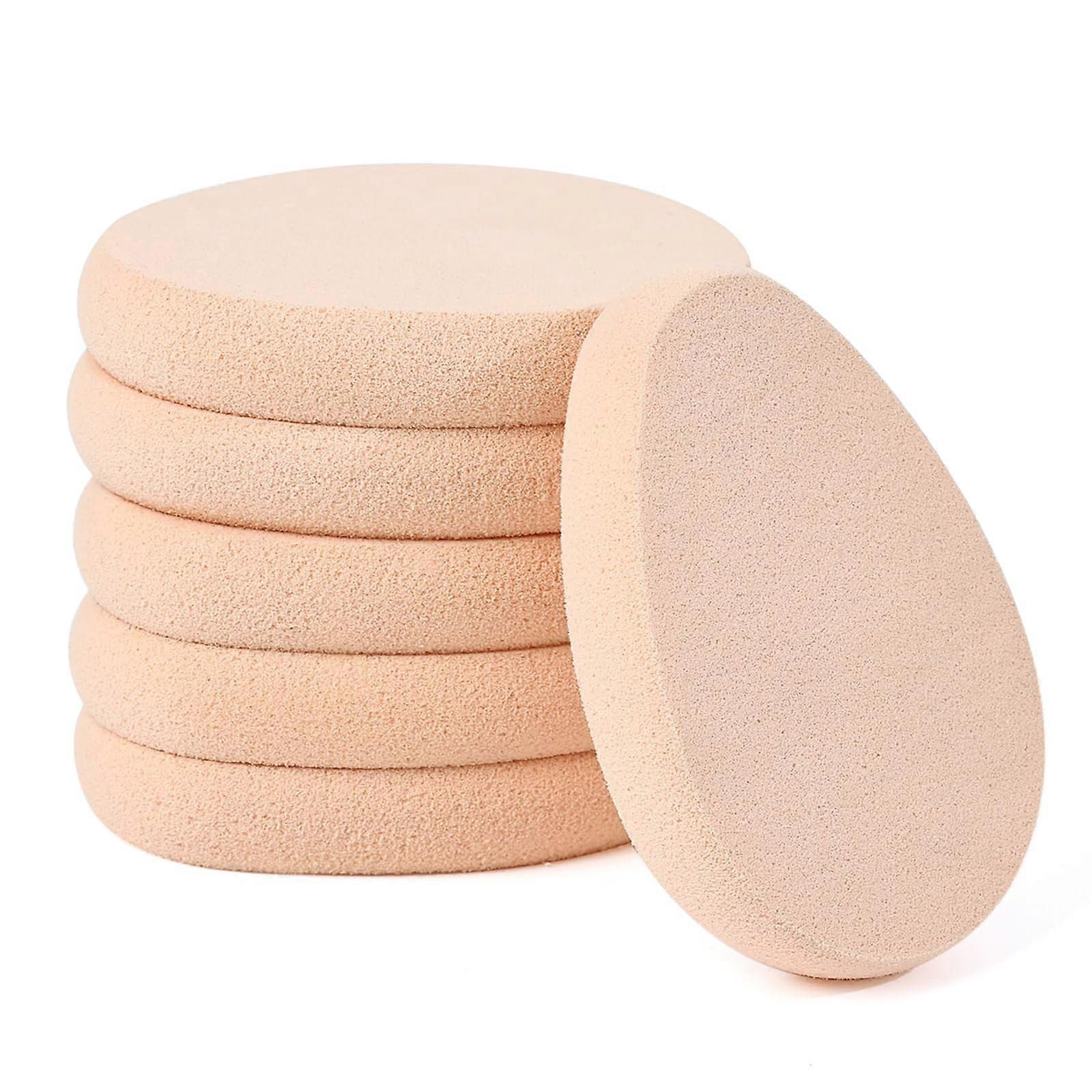 Makeup Sponge Set 6 Pieces Soft Beige Foundation Sponges for Flawless Blending