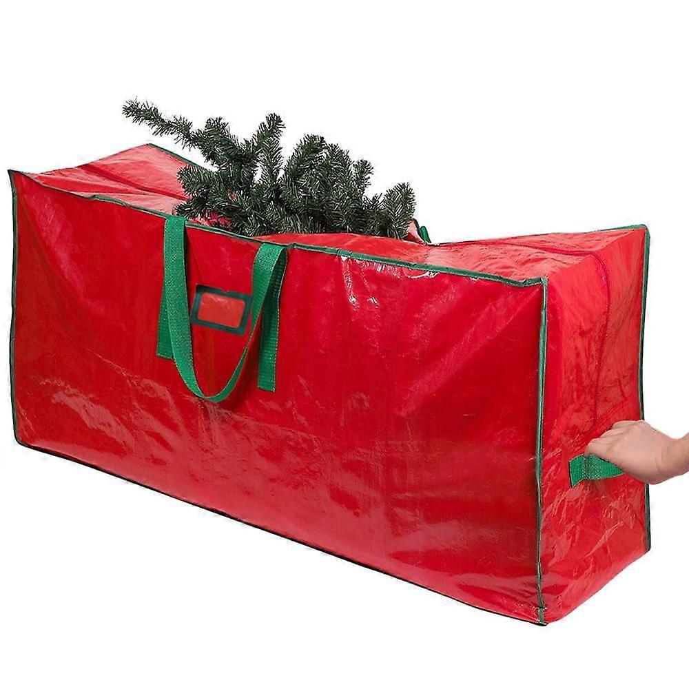 Waterproof Christmas Tree Storage Bag Fits Up to 7.5ft Artificial Tree with Reinforced Handles, Red