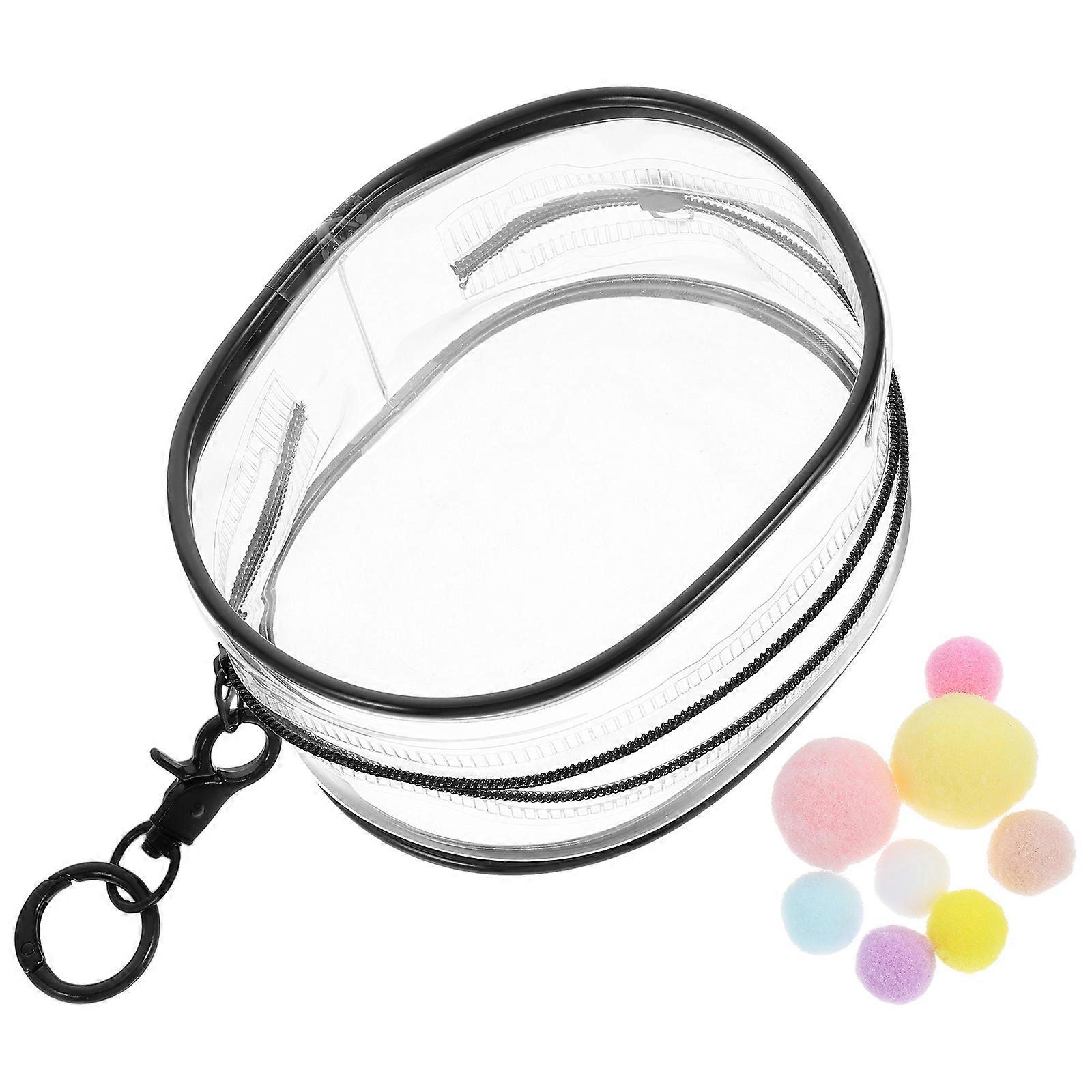 Bao Clear PVC Doll Display Bag for Storage with Zipper Pouch