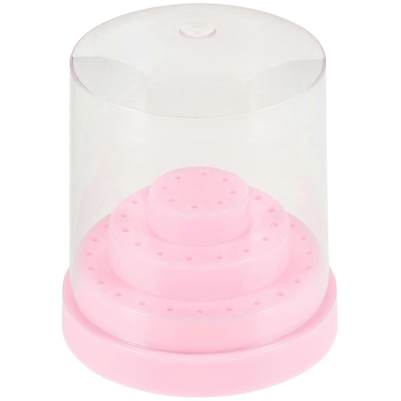 Nail Drill Bits Holder Storage Box Plastic Organizer for Storage with 48 Holes