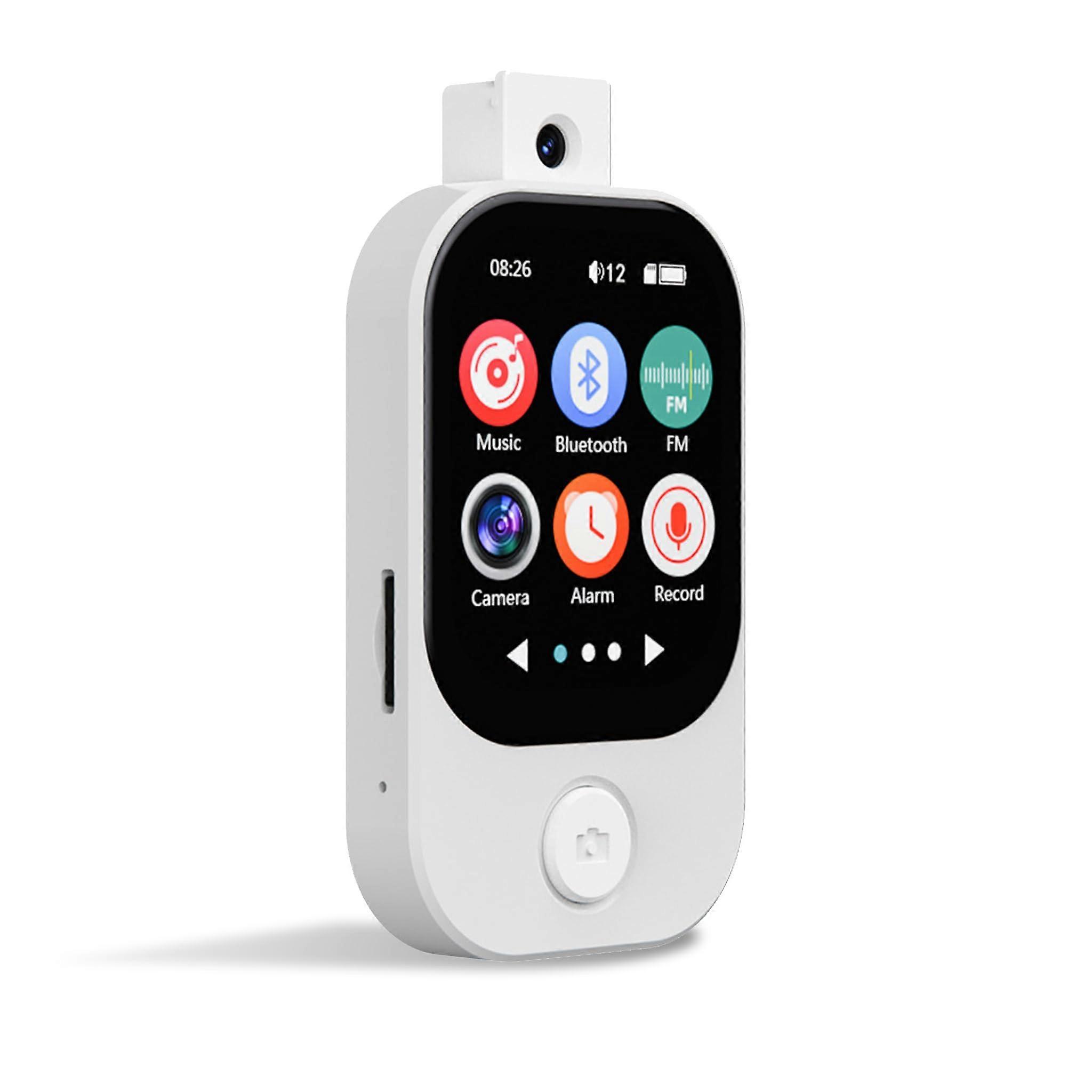 Mp3 Player Bluetooth 5.4, 2.01in Touchscreen, 720P Camera, FM Radio, Voice Recorder, HiFi Sound, EBook, No Memory Card