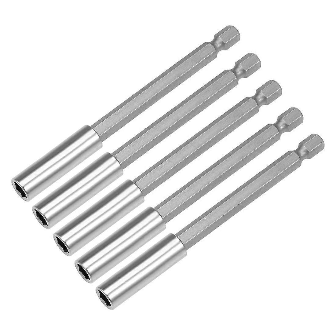 5 Pcs 4 Inch Magnetic Bit Holder with 1/4 Inch Hex Shank, Quick Release Drill Bit Extension