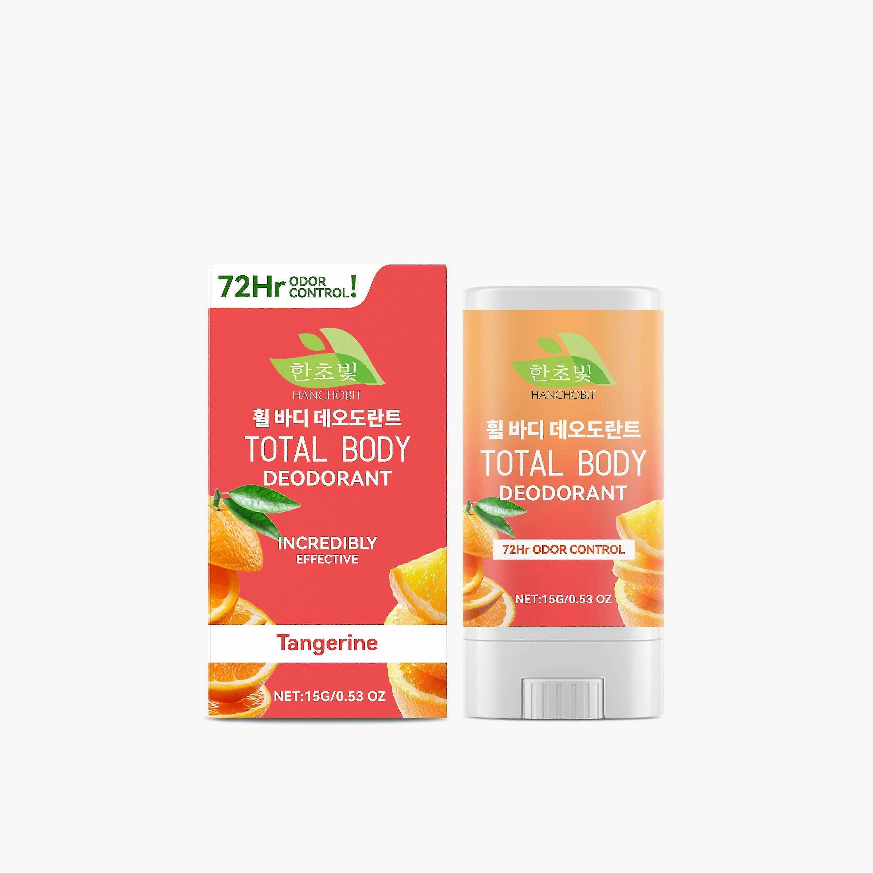 Long-Lasting Body Deodorant Stick with Refreshing Red Orange Scent & Odor Control