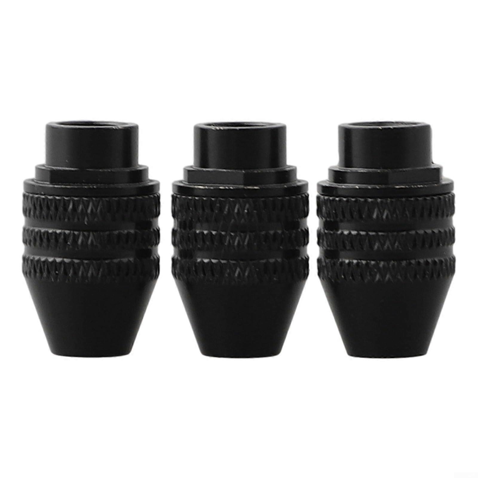 Rotary Tool Keyless Drill Chuck Set M7 M8 Thread 0.33.4mm Wide Range Quick Bit Change 3Pack