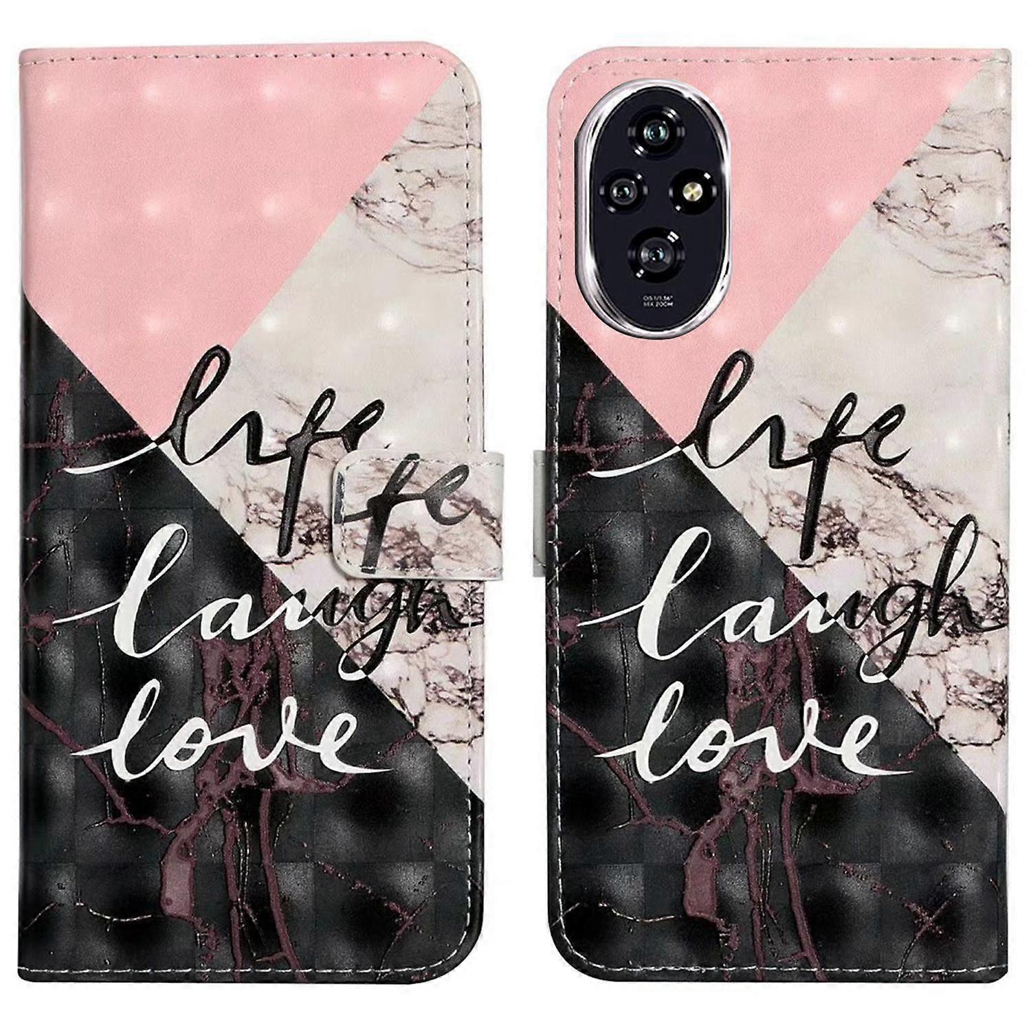 For Honor 200 5G Case 3D Creative Pattern PU Leather Stand Phone Cover