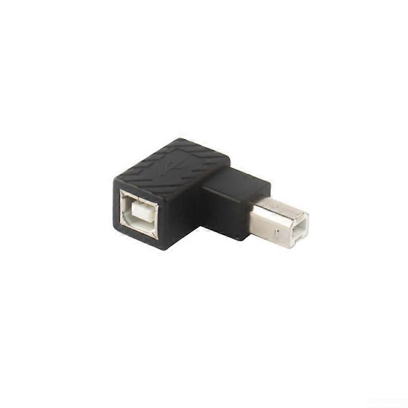 USB Printer Extension Adapter with 90 Degree Angle Design, USB B Male to Female, Speed Transfer