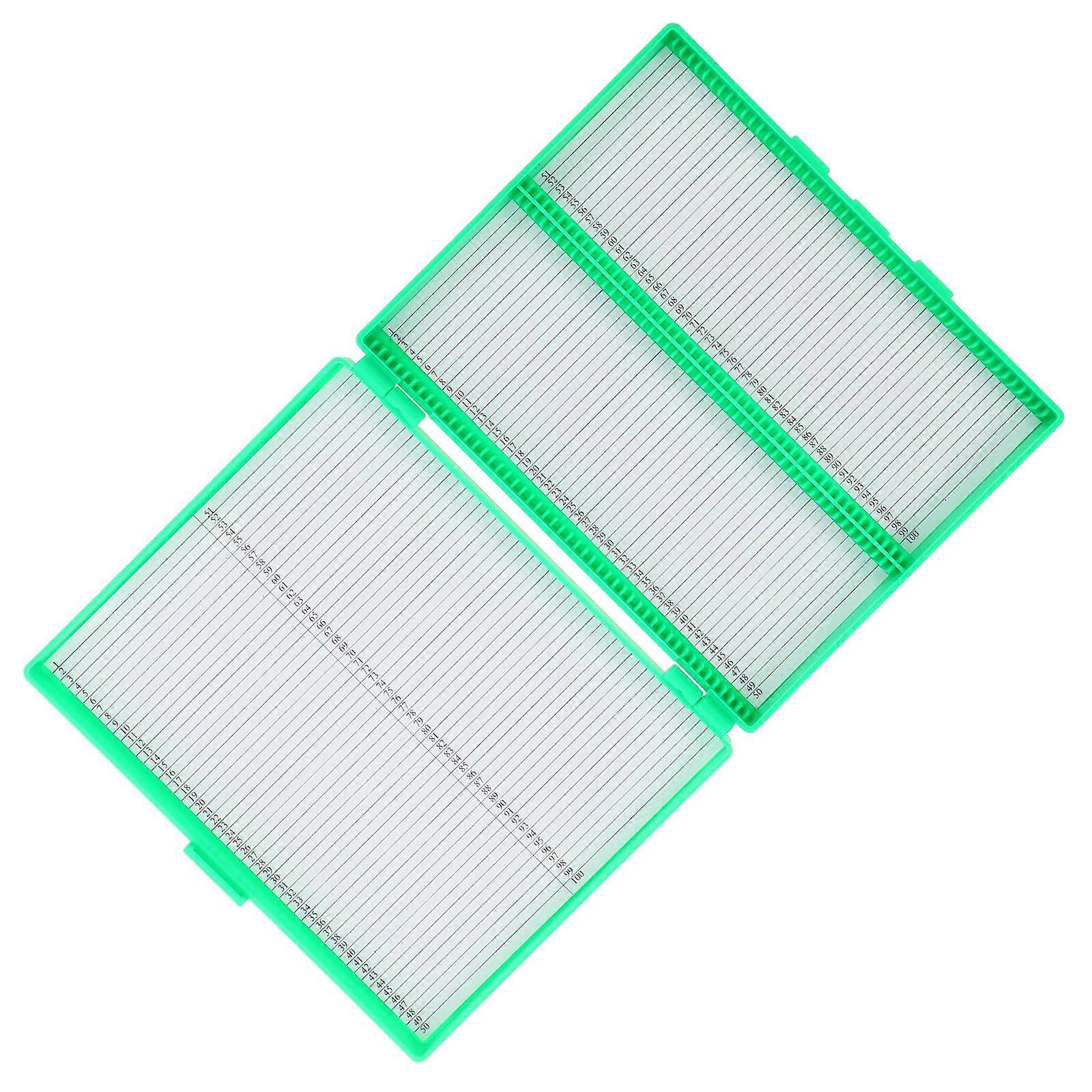Plastic Microscope for Storage 5Pcs Slide Organizer for Lab Use