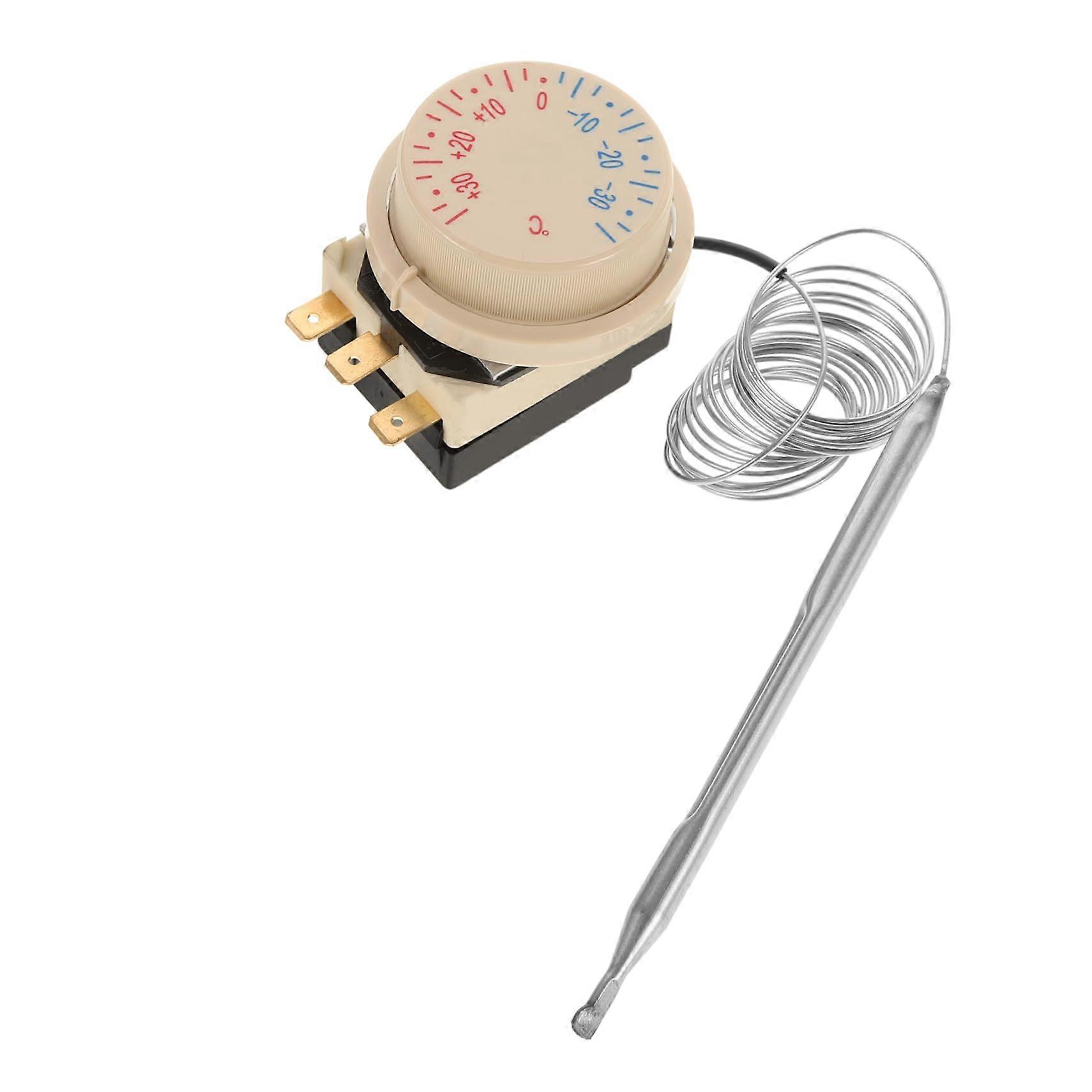 Adjustable Refrigerator Thermostat with Wide Temperature Range for Universal Fridge and Freezer Use