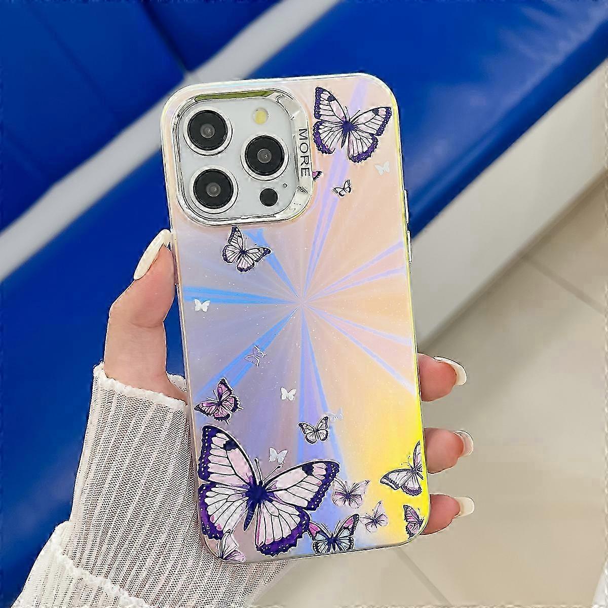 Electroplating Laser Butterfly Phone Case 2025