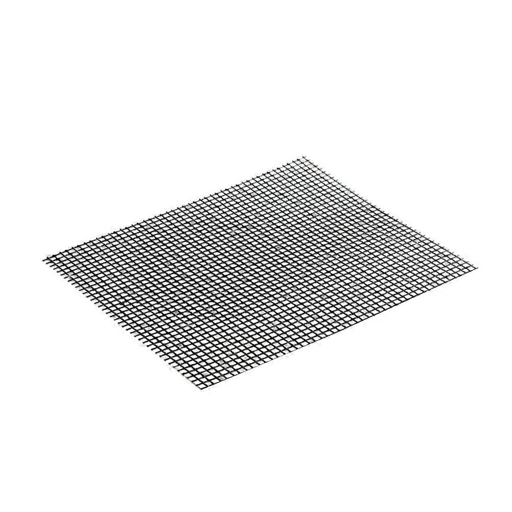 Reusable Grill Solid Mat Barbecue Grid Mat for Bbq Use 1Pcs Black