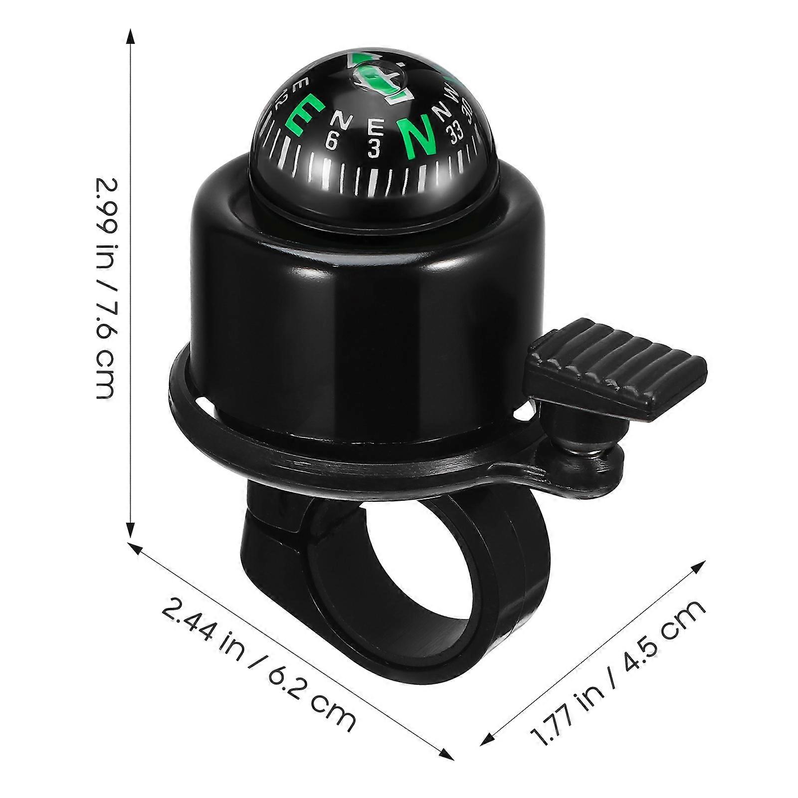 Mountain Bike Bell Bike Bell Warning Compass Function Black Equipment