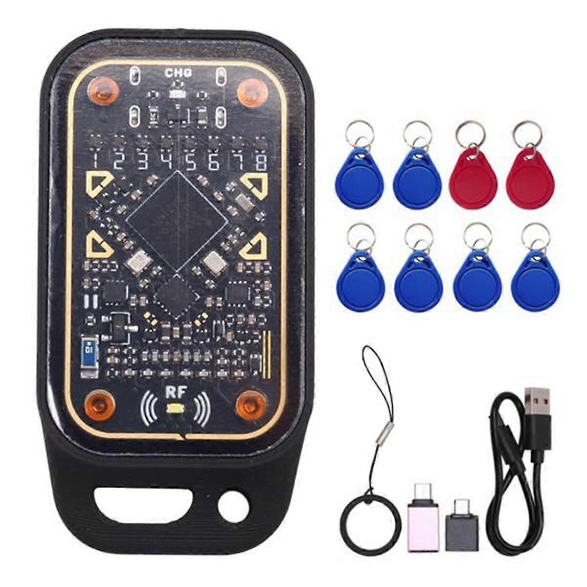 Chameleon Ultra Plus RFID Smart Card Emulator+4XUID/CUID Keychain Reset+Automatic Polling 13.56M 12