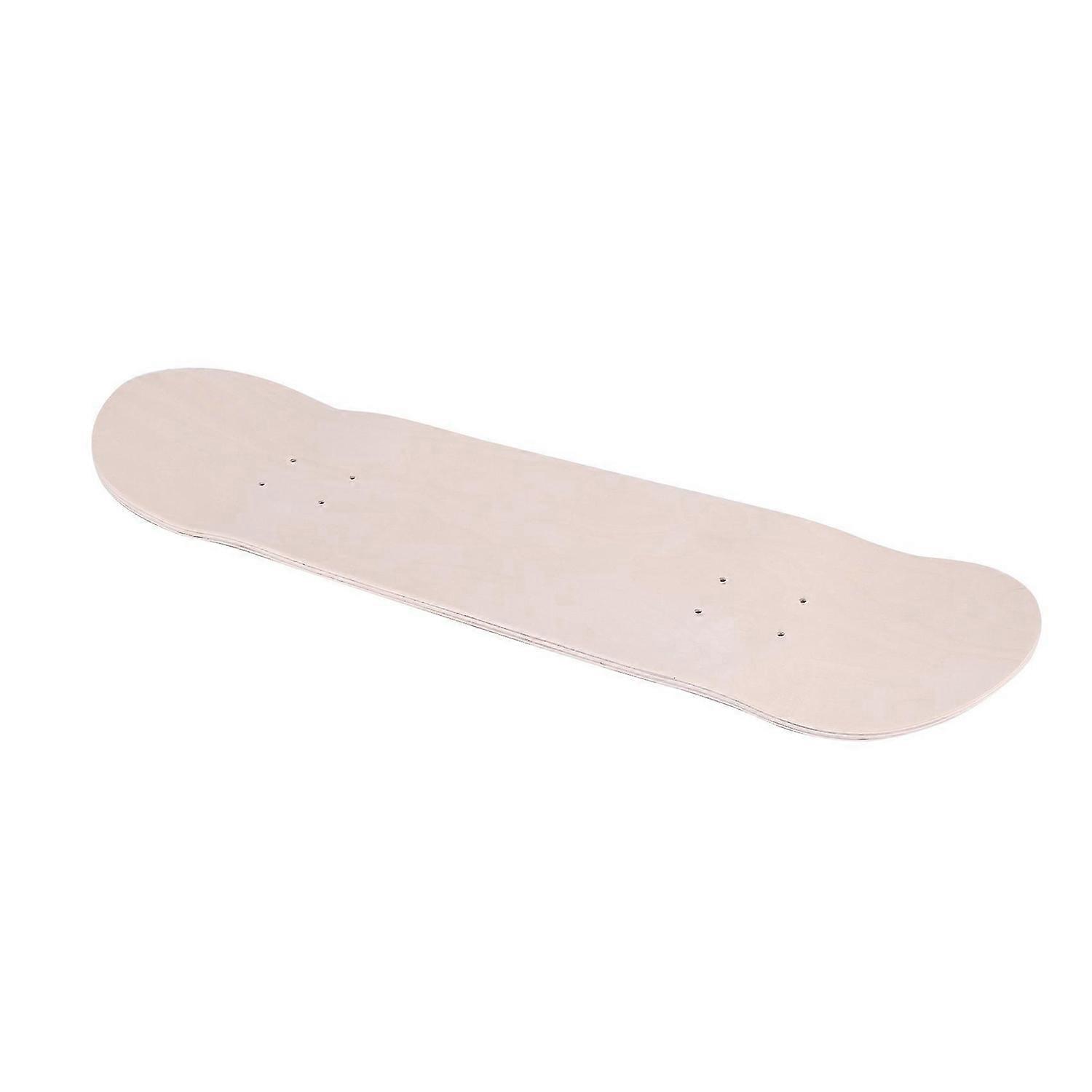 8Inch 8-Layer Maple Blank Double Concave Skateboards Natural Deck